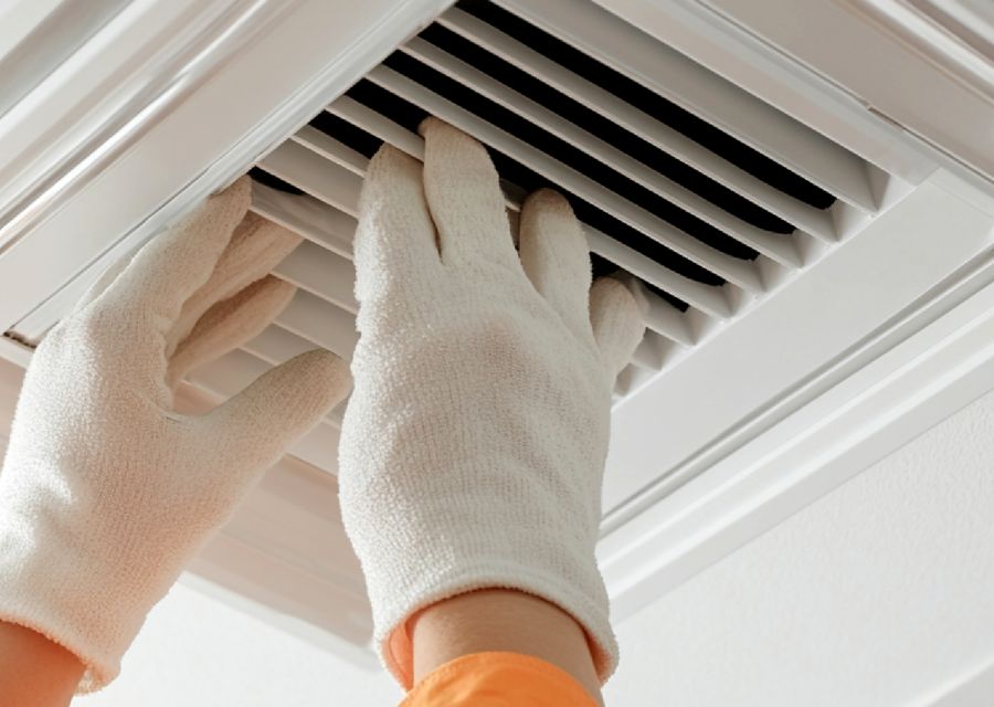 Delaware Dryer Vents air duct cleaning work in Old Lyme CT