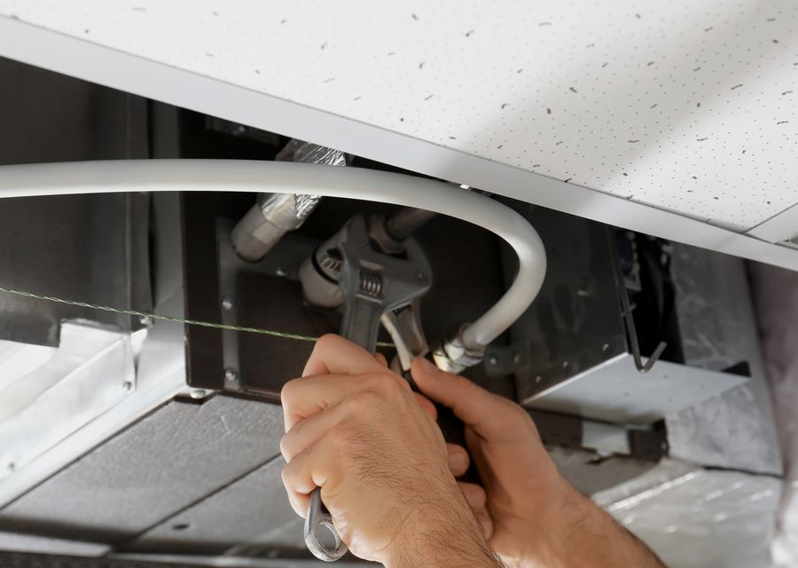 Clean Air Plus Services air duct cleaning work in Bedford MA