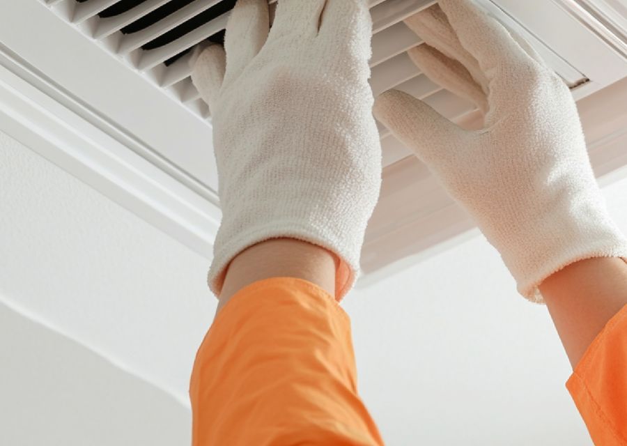 Gesundheit Air Quality Services air duct cleaning work in Needham MA