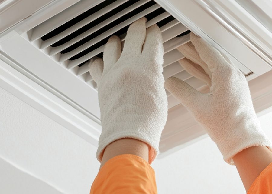 Alvin & the Duct Cleaning Company air duct cleaning work in Colchester CT