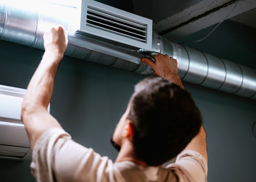 Indoor Air Care air duct cleaning work in Harrison NY