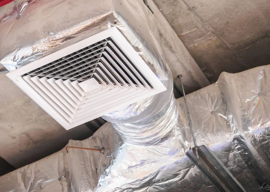 In A Jiffy Duct Cleaning Company air duct cleaning work in Mansfield CT