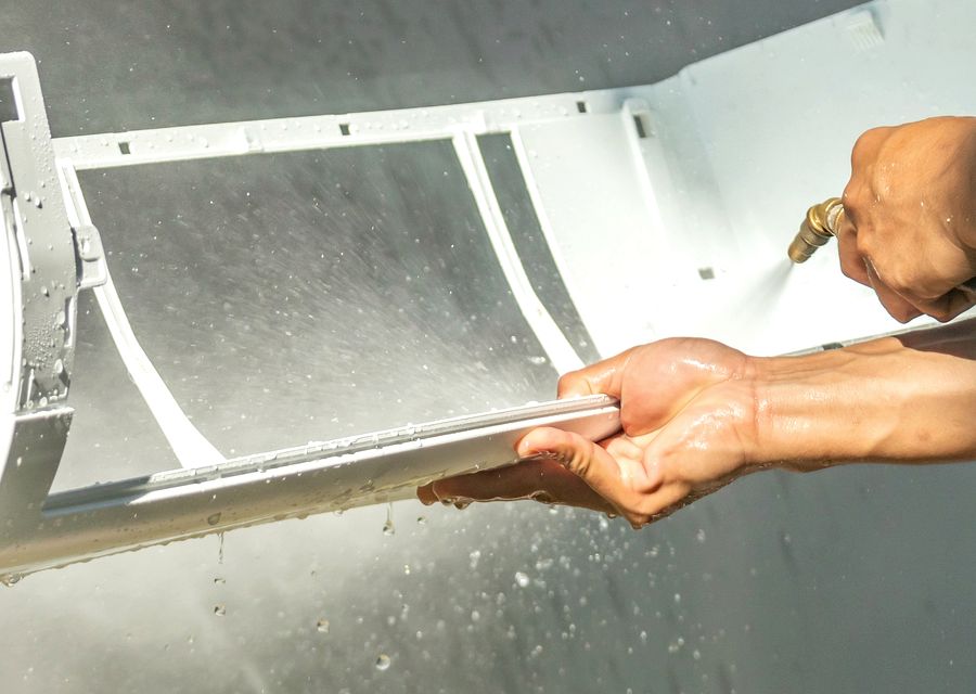 Green Quality Air air duct cleaning work in Ashland MA
