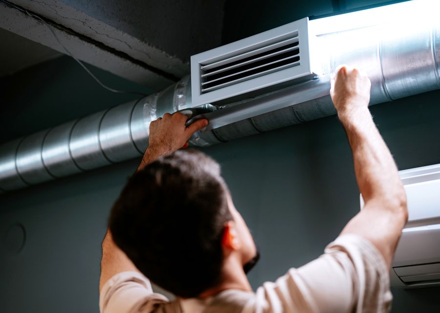 Airduct United Services air duct cleaning work in Plainville MA