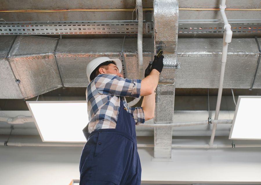 Clean Air Solutions air duct cleaning work in Newton MA