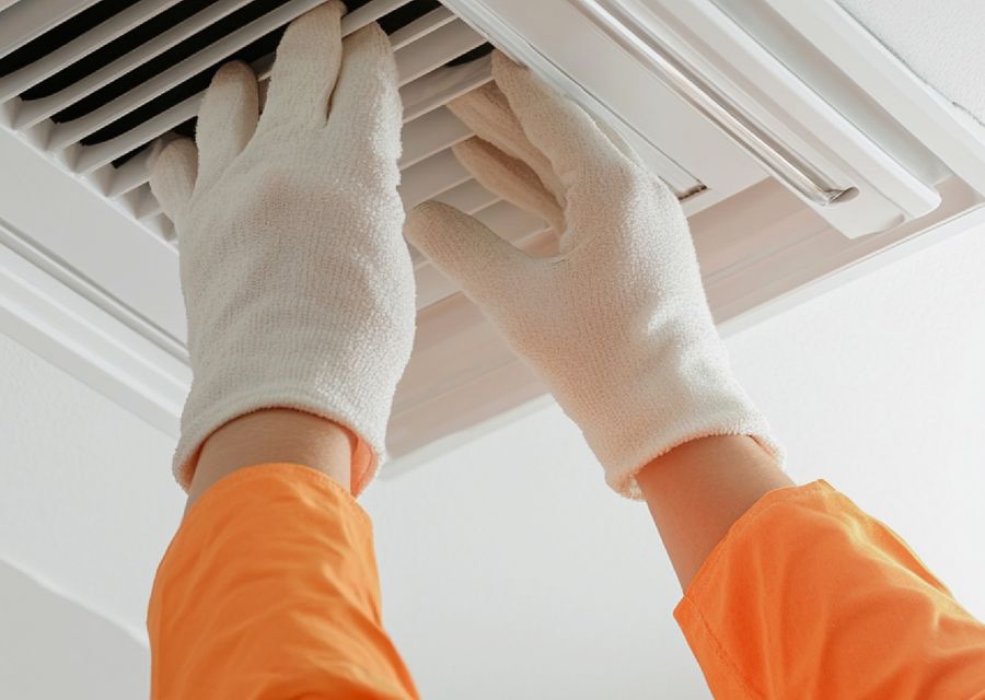 Dryer Bros air duct cleaning work in Salisbury MA